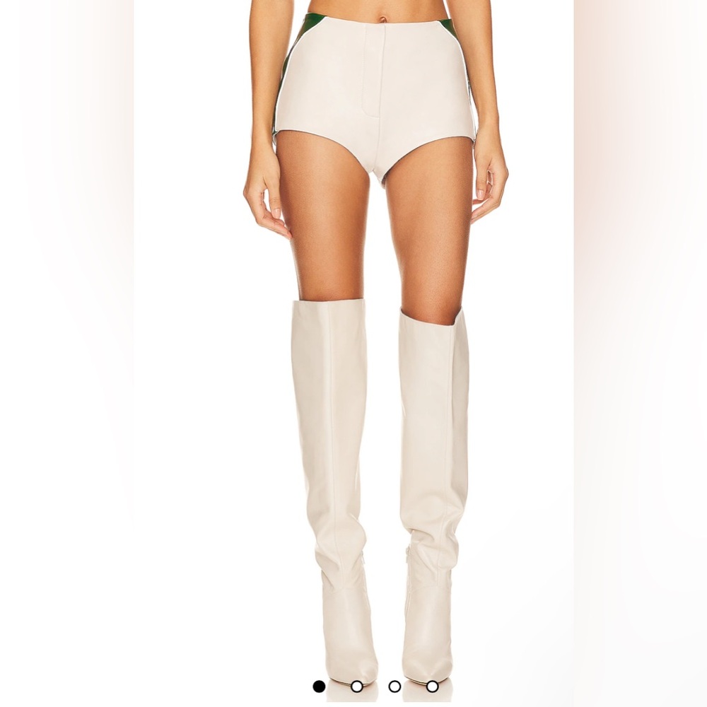 High-Waist Cream Women’s Shorts